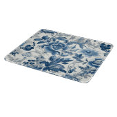 Chinoiserie Blauwe en Witte Pioenen Bloemen Snijplank (Hoek)