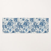 Chinoiserie Blauwe en Witte Pioenen Bloemen Yogamat
