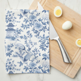 Chinoiserie Blauwe Kraan Theedoek