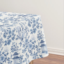 Chinoiserie Blauwe Kraanvogel Tafelkleed