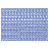 Chinoiserie Blauwe Wilgen Rand Cirkel Patroon Tafelkleed (Voorkant (Horizontaal))