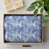 Chinoiserie Blauwe & Witte Pagodes Tissuepapier (Geschenk)