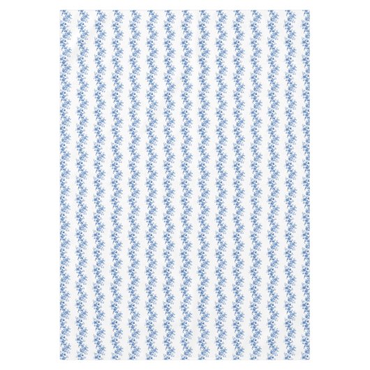 Chinoiserie Blauwe Witte Rozen Tafelkleed (Voorkant)