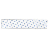 Chinoiserie Blauwe Witte Vlinders Medium Tafelloper (Horizontaal)