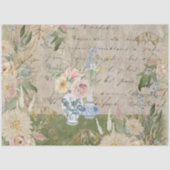 Chinoiserie  Bloem Bouquet Cottcore Tissuepapier (Voorkant)