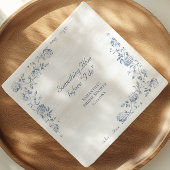 Chinoiserie Bloemachtig 'Something Blue' Bruilofts Servet