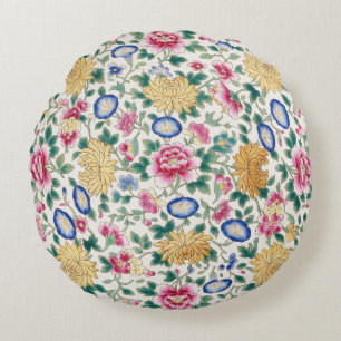 Chinoiserie bloemen chintz rond kussen