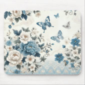 Chinoiserie Bloemen en Vlinders Muismat (Voorkant)