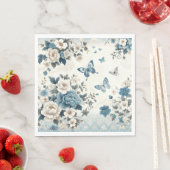 Chinoiserie Bloemen en Vlinders Servet (Insitu)