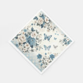 Chinoiserie Bloemen en Vlinders Servet (Hoek)