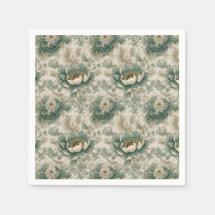 Chinoiserie Bloemen Naadloos Patroon Servet