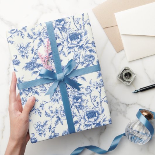 Chinoiserie Bloemen Verjaardag Douche Trouwen Cadeaupapier (Geschenken)