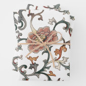 Chinoiserie bloemennaadloos patroon inpakpapier vel (In situ)