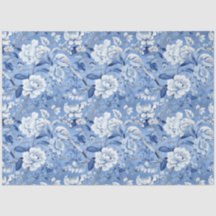 Chinoiserie Bloemenpatroon Weefselpapier