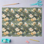 Chinoiserie Bloemenpatroon Weefselpapier Tissuepapier (Craft)