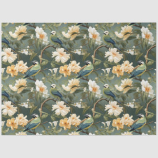 Chinoiserie Bloemenpatroon Weefselpapier Tissuepapier