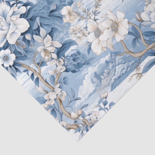 Chinoiserie Bloemenpatroon Weefselpapier Tissuepapier (Detail)