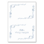 Chinoiserie bloementoilet plaatskaarten kaart (Voorkant)