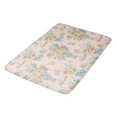 Chinoiserie Bloemenvaas Blush Roze Pioen Bad Badmat (Gekanteld)