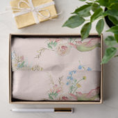 Chinoiserie Bloemenvaas Pioen Blush Roze Decoupage Tissuepapier (Geschenk)