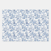 Chinoiserie Bloemig Inpakpapier Vel (Voorkant 3)