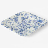 Chinoiserie Bloemig  Papieren Bordje (Gebogen)