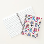 Chinoiserie Bloemige Monogram Notitieboek Planner (Binnen)