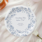 Chinoiserie Bloemige 'Something Blue' Bruidsmeisje Papieren Bordje