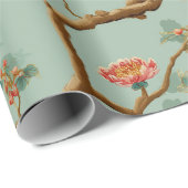 Chinoiserie Bloemmotief Cadeaupapier (Rol Hoek)