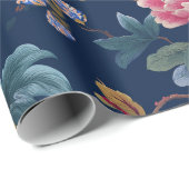 Chinoiserie Bloemmotief Cadeaupapier (Rol Hoek)