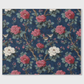 Chinoiserie Bloemmotief Cadeaupapier (Vlak)