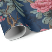 Chinoiserie Bloemmotief Cadeaupapier (Rol Hoek)