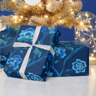 Chinoiserie Bloemmotief Cadeaupapier
