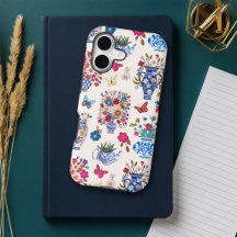 Chinoiserie Bloemvaas Patroon Meisjesachtig