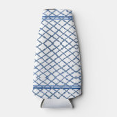 Chinoiserie Blue Bamboo Ginger Jar Can Flesjeskoeler (Voorkant)