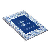 Chinoiserie Blue Birds and Flowers Bridal Shower Notitieboek (Rechterzijde)