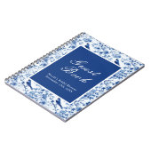 Chinoiserie Blue Birds and Flowers Bridal Shower Notitieboek (Linkerzijde)