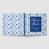 Chinoiserie Blue Birds and Flowers Wedding Gastenboek (Volledig)
