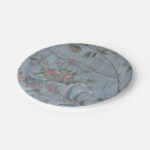 Chinoiserie Blue China Bloemen Antiek Tuin Roze Papieren Bordje (Gekanteld)