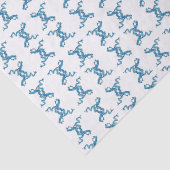 Chinoiserie Blue Chinese dragons Tissuepapier (Detail)