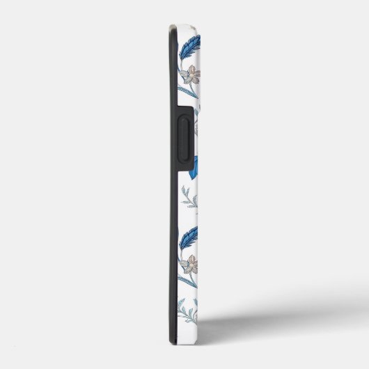 Chinoiserie Blue Echinacea Pattern Case-Mate iPhone Case (Achterkant / Rechts)