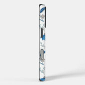Chinoiserie Blue Echinacea Pattern Case-Mate iPhone Case (Achterkant / Rechts)