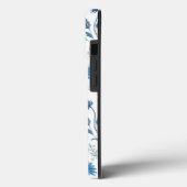 Chinoiserie Blue Echinacea Pattern Case-Mate iPhone Case (Achterkant / Links)