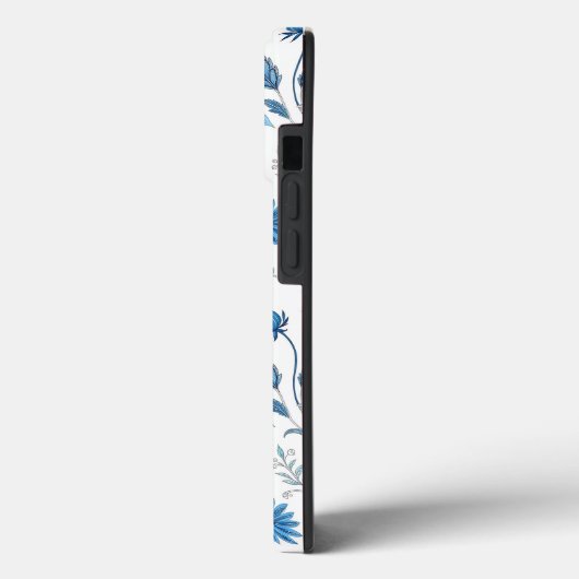Chinoiserie Blue Echinacea Pattern Case-Mate iPhone Case (Achterkant / Links)