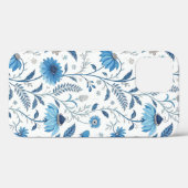 Chinoiserie Blue Echinacea Pattern Case-Mate iPhone Case (Achterkant (horizontaal))