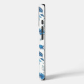 Chinoiserie Blue Echinacea Pattern Case-Mate iPhone Case (Achterkant / Links)