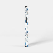 Chinoiserie Blue Echinacea Pattern iPhone Hoesje (Rechterkant)
