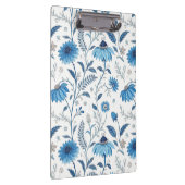 Chinoiserie Blue Echinacea Pattern Klembord (Rechts)