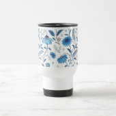 Chinoiserie Blue Echinacea Pattern Reisbeker (Center)
