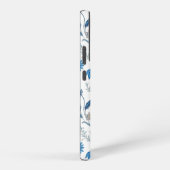 Chinoiserie Blue Echinacea Pattern Samsung Galaxy Hoesje (Rechterkant)
